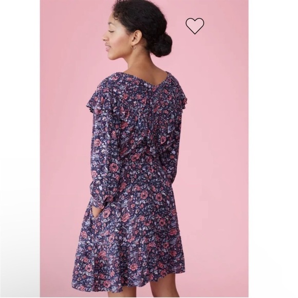 La Vie Rebecca Taylor Toile Floral Ruffle Dress - Picture 2 of 9